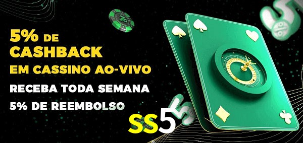 Promoções do cassino ao Vivo ss5